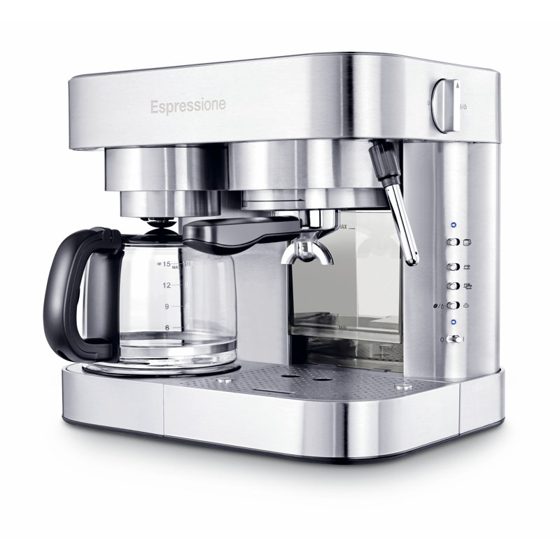 Espressione Stainless Steel Combination Coffee & Espresso Maker
